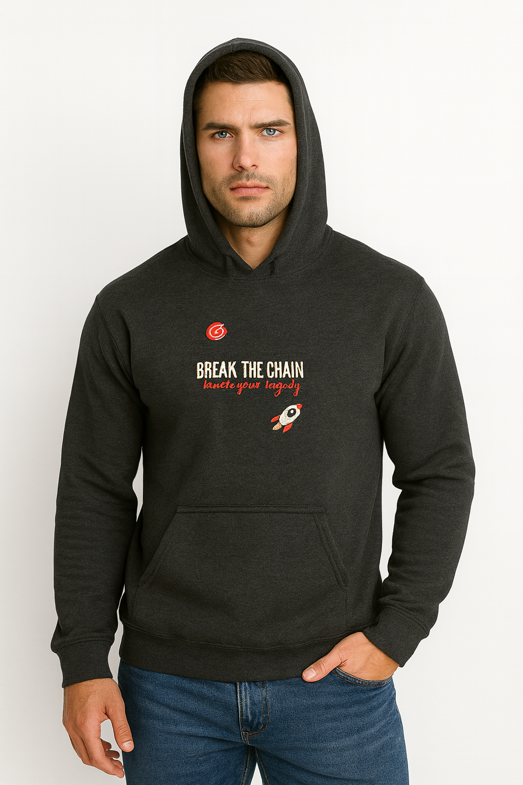 Hoodies Oversized Unisex | Break the Chain Build your Legacy